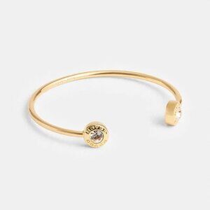Coach Open Circle Cuff Gold Plated Brass